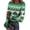 Army Green, variant on Womens St Patrick's Day Tops Dressy Crew Neck Basic Long Sleeve Rib Fitted Tee Shirts Ribbed St Patrick's Day Lucky Shamrock Cozy Outfits Mint Green M