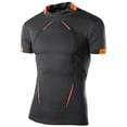 thumbnail image 5 of FINALGANG Mens Short Sleeve Half High Neck Slim Fit TShirts Athletic Workout Breathable Shirt For Gym Training Running Fitness Daily Wear Gray XXXXXXXXL, 5 of 5