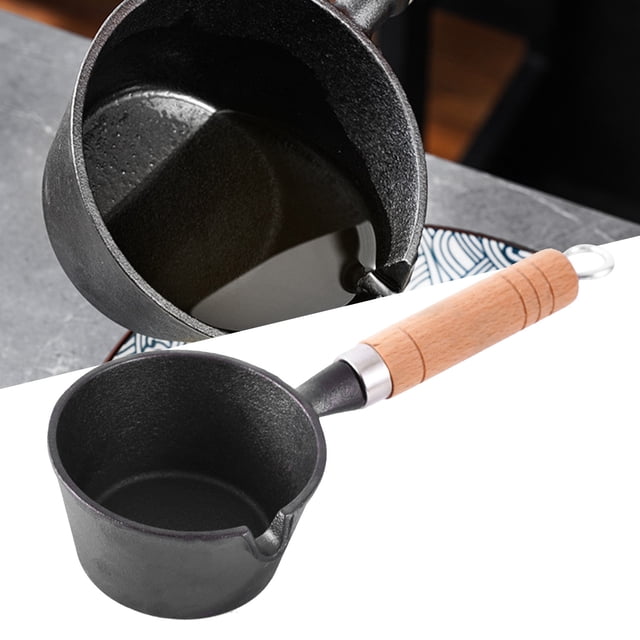 Omelette Fry Pan, Mini Butter Melting Pot Cast Iron 4.3in Opening For Kitchen