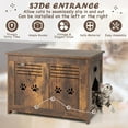 thumbnail image 5 of Gymax Wooden Cat Litter Box Enclosure Flip-Top Hidden Washroom Bench w/ Side Entrance, 5 of 10
