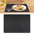 thumbnail image 2 of Insulated Table Mat,Placemats PlasticTable Mats Heat Resistant Easy to Clean Wipeable Waterproof Washable Outdoor Placemats for Kitchen Dining Patio Table Decorations,Dinner Plate Mat,Black, 2 of 8