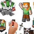 thumbnail image 3 of RoomMates RMK5366SCS: Personnages Minecraft Autocollants Muraux, 3 of 5