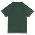 thumbnail image 6 of FORMRS Boys Rash Guard Short Sleeves Swim Shirt Quick Dry UPF 50+ Sun Protection, Sizes 3-12T, Dark Green Plants, 6 of 6