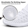 thumbnail image 3 of Feetsit Men's Walking Shoes Lightweight Breathable Mesh Slip On Sneakers Non-Slip Running Shoes for Work Gym Travel All-Day Standing, 3 of 6
