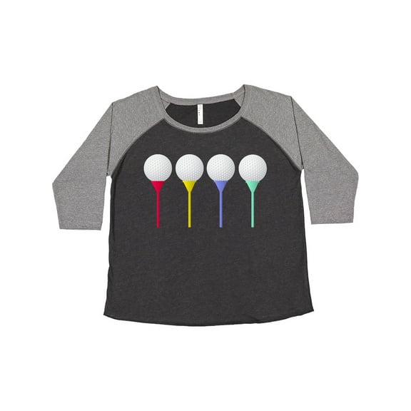 Inktastic Rainbow Golf Tees Women's Plus Size T-Shirt