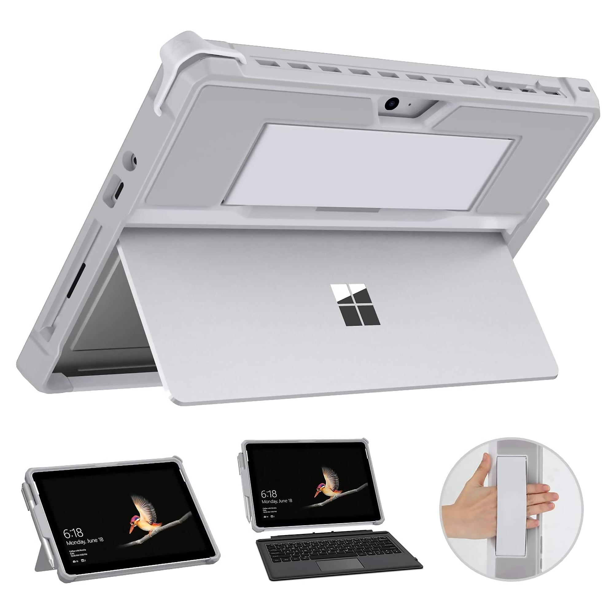 Fast Delivery Case With Keyboard Sky Blue Prime Starter Kit Microsoft Surface Go 10 Tablet Smart Case Free Screen Protector And Stylus Pen Included Available