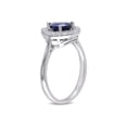 thumbnail image 2 of 2.20 Carat (Ctw) Lab-Created Blue & White Sapphire Ring in Sterling Silver, 2 of 5