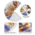 thumbnail image 2 of Ryvnso Christmas Tree Skirt Highland Cattle in Lavender Xmas Tree Skirts Ornament Home Decorations 47.2", 2 of 6