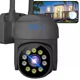 thumbnail image 1 of Cámara De Seguridad Vigilancia Exterior Wifi 360o Con Alarma Color Negro, 1 of 1