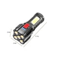 thumbnail image 3 of Linterna LED recargable súper brillante - 5 LEDs a prueba de explosiones, carga rápida USB, impermeable para acampada, senderismo y uso de emergencia, 3 of 9