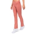 thumbnail image 4 of G-Style USA Women's Bootcut Flare Leggings Yoga Pants 8150 - Dark Rose - Medium, 4 of 6