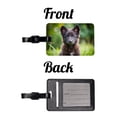 thumbnail image 4 of Mudi Dog Puppy Photo Faux Leather Travel Luggage Tag, 4 of 7