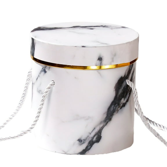 AOOOWER Hat Boxes Round Floral Boxes Flower Packaging Paper Bag Gift Storage Box Florist Bouquet Flower Packaging Box With Lid