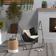 thumbnail image 2 of Outsunny Support de Hamac Pliable, Support de Chaise Hamac 2-en-1 Seulement, Noir, 2 of 10