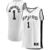 Youth Fanatics Victor Wembanyama White San Antonio Spurs Fast Break Replica Player Jersey - Association Edition