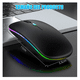 thumbnail image 2 of 3pzs Mouse Inalámbrico Silencioso De Oficina Recargable Belug, negros, 2 of 5