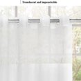 thumbnail image 5 of Zrodlmo No Hook Fabric Shower Curtain with Snap-in Liner, Modern Floral White Bathroom Curtain, 72" x 74", Red, 5 of 11