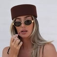 thumbnail image 3 of Jiibva Pillbox Hat Top Hat Millinery Fascinator Base Hat for Women Casual Wear Western Fedoras Hostesses Wear, 3 of 7