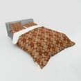 thumbnail image 3 of Ambesonne Floral Bedding Set 3 Pcs, Curvy Leaves, Twin XL, Maroon and Sand Brown, 3 of 3