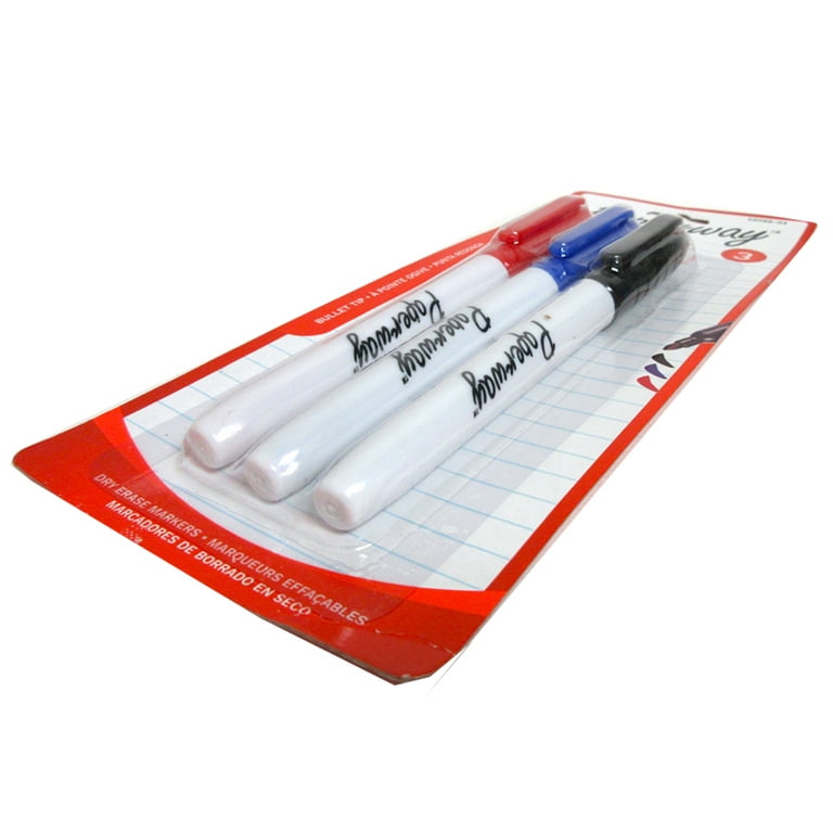 3Pcs Mini Whiteboard Magnetic Markers Set Fine Tip Dry Erase Markers with  Eraser for Home Office School Supplies Red Black Blue - AliExpress