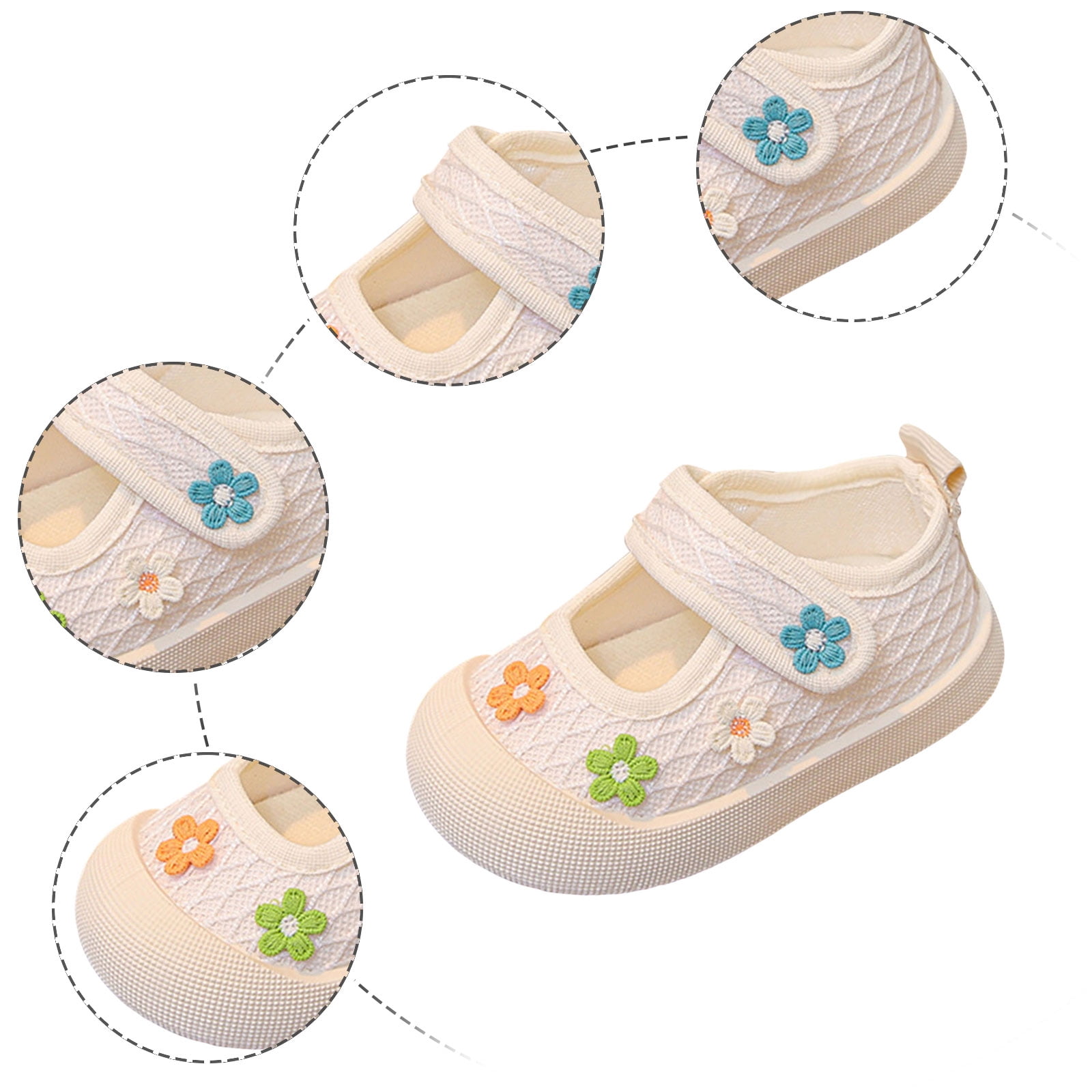 Baby Boys Girls First Walkers Barefoot Hiking Sneakers Toddler Breathable Walking Running Tennis Shoes