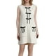 thumbnail image 1 of Vestido mini sin mangas de verano para mujer: cuello redondo con lazo, camiseta holgada de punto con bolsillos, mezcla de poliéster, tallas S-L., 1 of 8