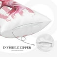 thumbnail image 3 of Pofeuu Flamingo Print Polyester Microfiber Plush Pillowcases, Super Soft and Cozy Pillow Case Covers with Envelop Closure（Pillow core not included）-16"x24", 3 of 6