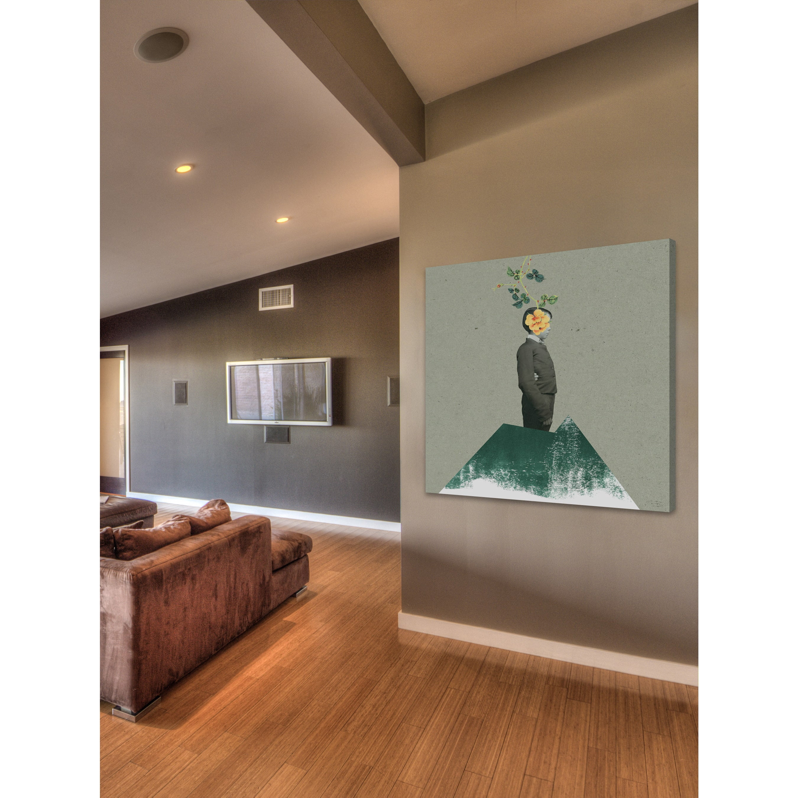 Marmont Hill "No Face" by Bengoa Vazquez Painting Print on Wrapped Canvas