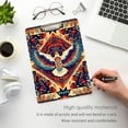 thumbnail image 3 of FORMRS Acrylic Clipboard with Low Profile Clip Standard A4 Letter Size, 12.5" x 9", Beige Geometric Eagle, 3 of 8
