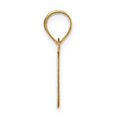 thumbnail image 2 of 14k Yellow Gold Slanted Design Bubble Letter I Initial Pendant, 2 of 4