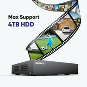 SANNCE 8CH 1080P Lite CCTV 5IN1 H.264+ DVR TVI Video Recorder for Security Camera System, HD Security Recorder AHD/Analog/TVI/CVBS/IP Security Camera, NO HDD, Remote Viewing, 24/7 Record