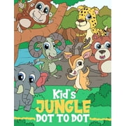 Kid's Jungle Dot to Dot: Cute and Unique Jungle's Animals Dot to Dot and Coloring Pages for Kids Ages 4-8