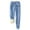 B# Blue, variant on Women's Printed Bottom Pants Lamb Flannel Pocket Elasticated Tie Thickened Padded Warm Sweatpants Long Pants Blue 4