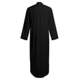 thumbnail image 3 of Thobe For Men Kaftan Casual Long Sleeve Mens Thobe Button Down Collar Muslim Gown Shirt Robe, 3 of 4