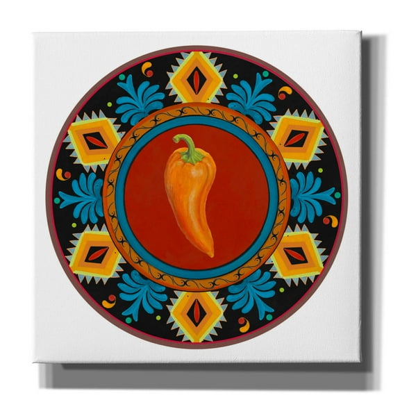 Epic Graffiti 'Talavera Tex-mex 2' by Art Licensing Studio Canvas Wall Art, 12" x 12"