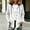 White, variant on Women's Solid Corduroy Hooded Jacket, Button Front Long Sleeve Open Coat with Chest Flap Pockets Casual Outerwear Gray XL(XL)