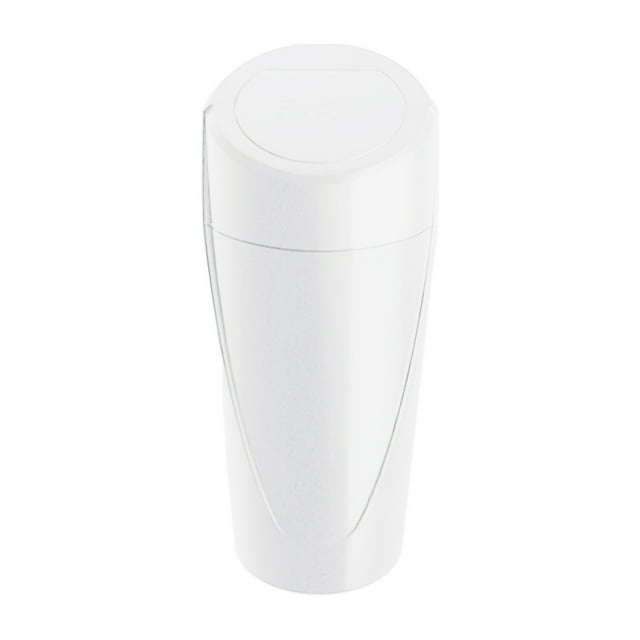 Car Interior Accessories Mini Can With Lid - Compact Garbage Organizer for Cup Holder Ideal for Front and Back Seat Includes 2 Small Storage Containers for Vehicle
