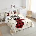 thumbnail image 3 of Manfei Christmas Reindeer Silhouette Bedding Comforter Set,Merry Xmas Twin Comforter Sets,Happy New Year Bedding Set For Girls Boys,Super Cozy Room Decor Reversible,2-Piece, 3 of 8