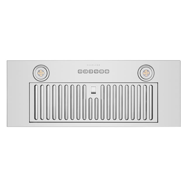 Hauslane IN-R110 30 inch Smart Built-in Recessed Range Hood HauSMART™ App & Voice Control 120V Ultra-Quiet Motor 4-Speed Fan GU10 LED Baffle Filters Convertible Stainless Steel