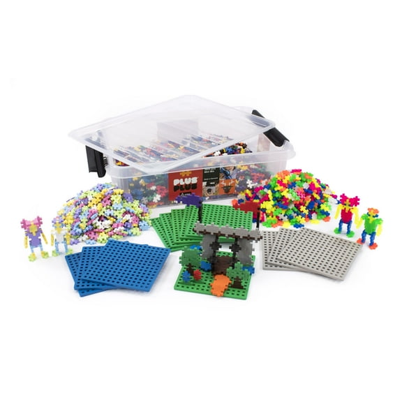 Plus-Plus School Set, Assorted Colors (3600 Pieces)