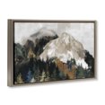 thumbnail image 2 of Stupell Industries Contemporary Rugged Mountain Peaks Brown Floating Frame Canvas Art, 31 x 21, by Chromatic Storm Studio, 2 of 8