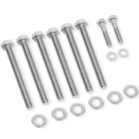 JEGS 83902 Water Pump Bolt Kit GM LS Hex Head Cap Stainless Steel Includes: (2)