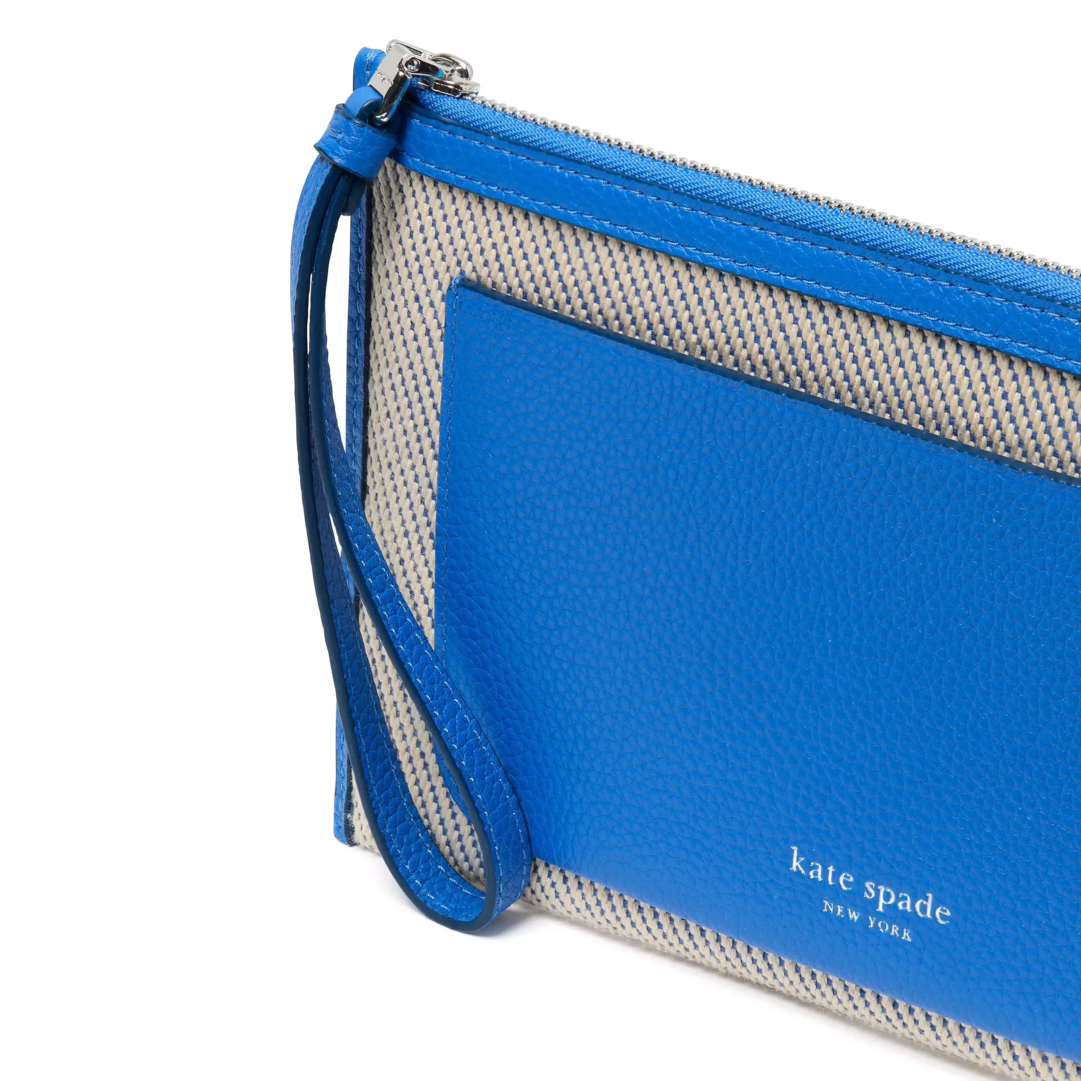 Kate Spade New York Women's Ava Small Canvas Top Zip  Wristlet (Summer Night)