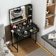 thumbnail image 2 of Tocador con Espejo FurnitureR con 2 Cajones y Luces LED 3 Modos Negro, 2 of 8