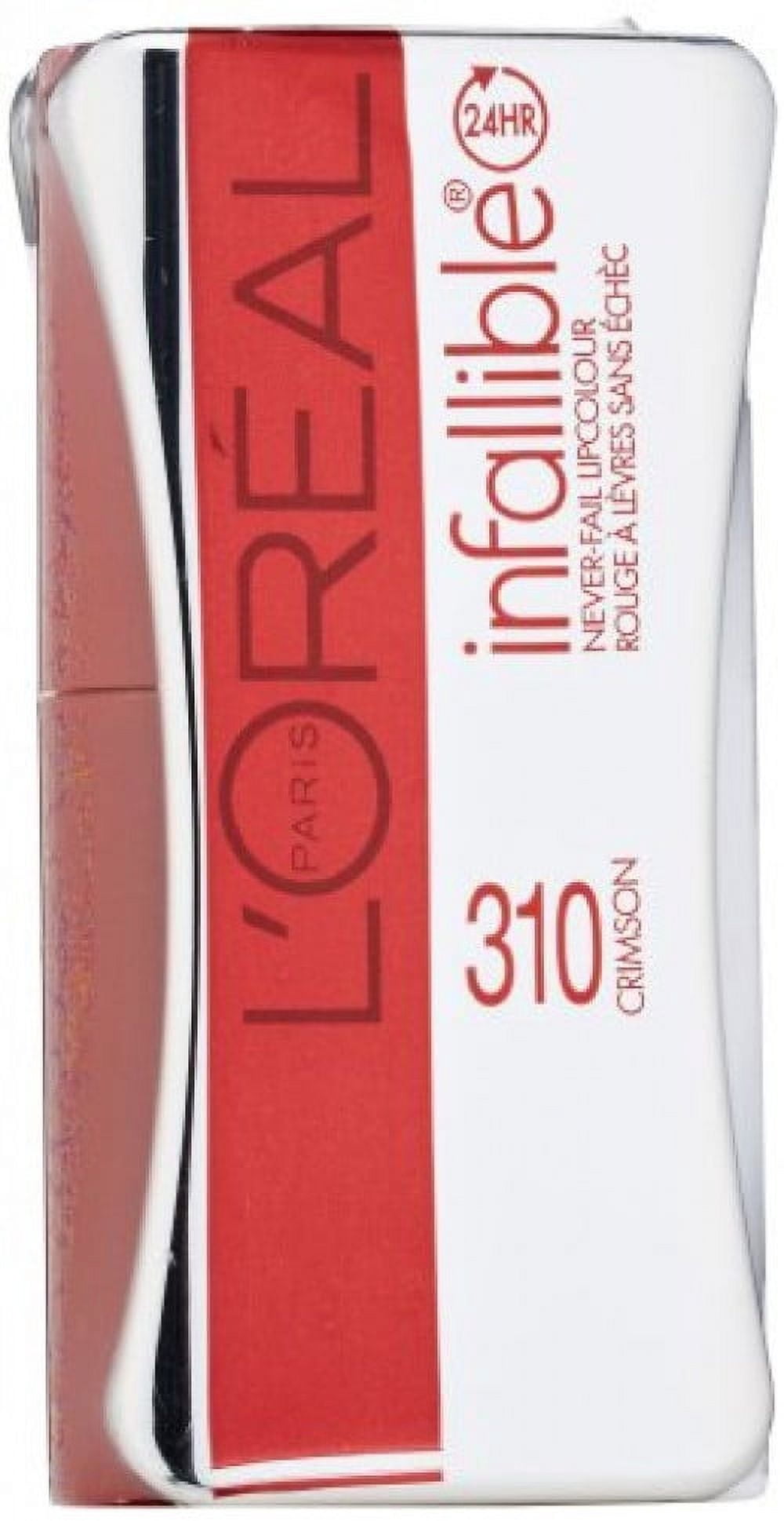 Loreal Infallible Never Fail Lipcolour - 310 Crimson