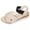 Beige, variant on Ladies Orthopedic Sandals for Women Slip On Double Buckle Slip-On EVA Thong Cushion Soft Walking Beach Essentials
