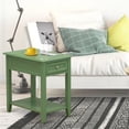 thumbnail image 2 of East West Furniture DE-12-ET Denison Side Table - Rectangle Night Stand with a Drawer for Bedroom, 24x19 Inch, Clover Green, 2 of 10