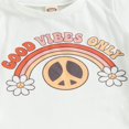 thumbnail image 4 of T-shirt à Manches Courtes Col Rond Imprimé Lettres avec Bottes Pantalon Évasé Imprimé pour Petite Fille, 4 of 6