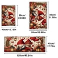 thumbnail image 6 of YIMEIS Flannel printed Christmas kitchen decorative mats, kitchen mats, bathroom mats, door mats, carpets, durable Valentine's Day Romantic Elves 15.7'' x 23.6'', 6 of 8