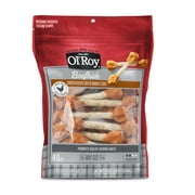 Ol' Roy Beefhide Coated Munchy Sticks, Chicken Recipe, Dry Training Treats for Dog 16.9 oz, 40 Count